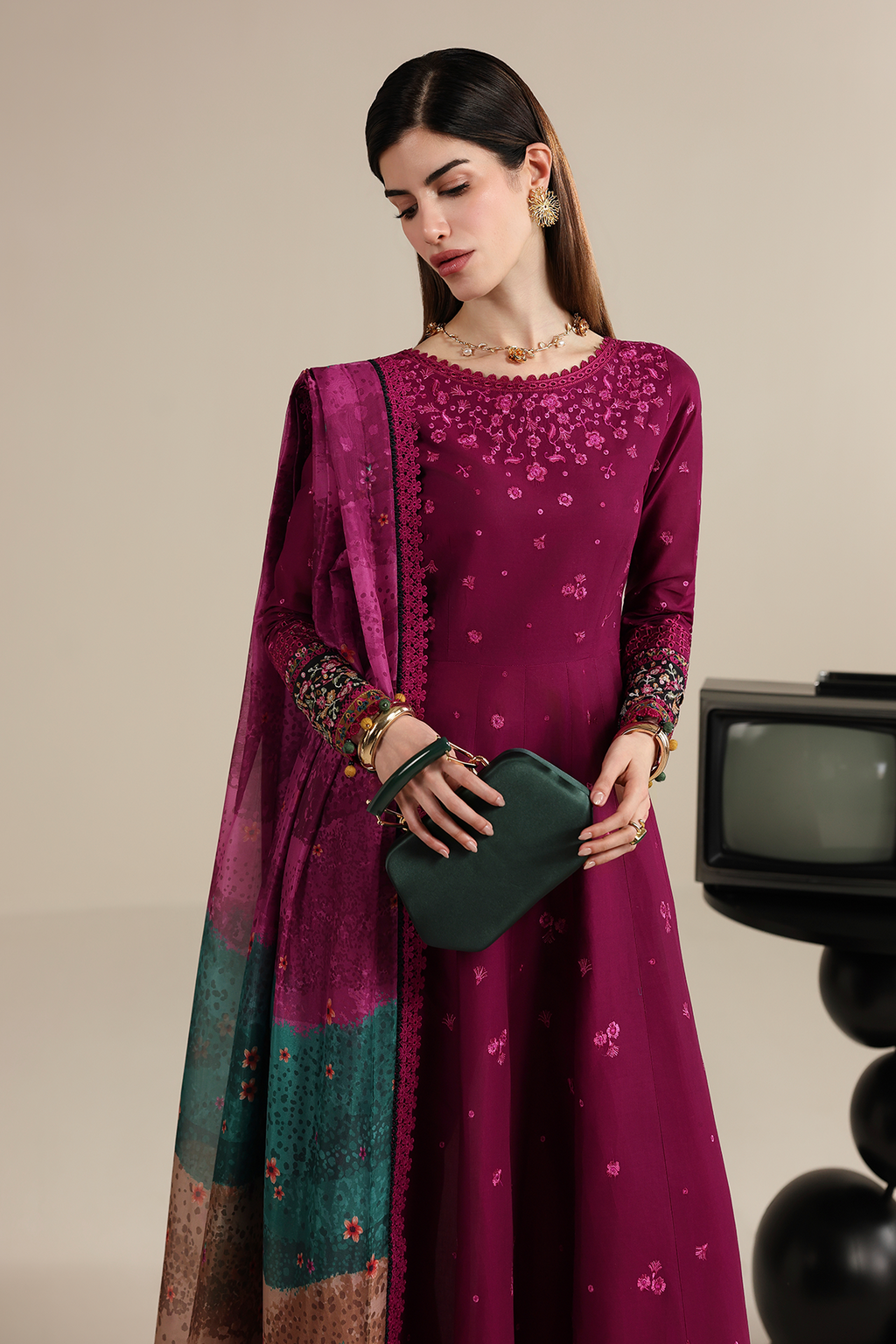 EMBROIDERED LAWN IL26-D02 JZ-IL26-D02-1-S | 3 PIECES