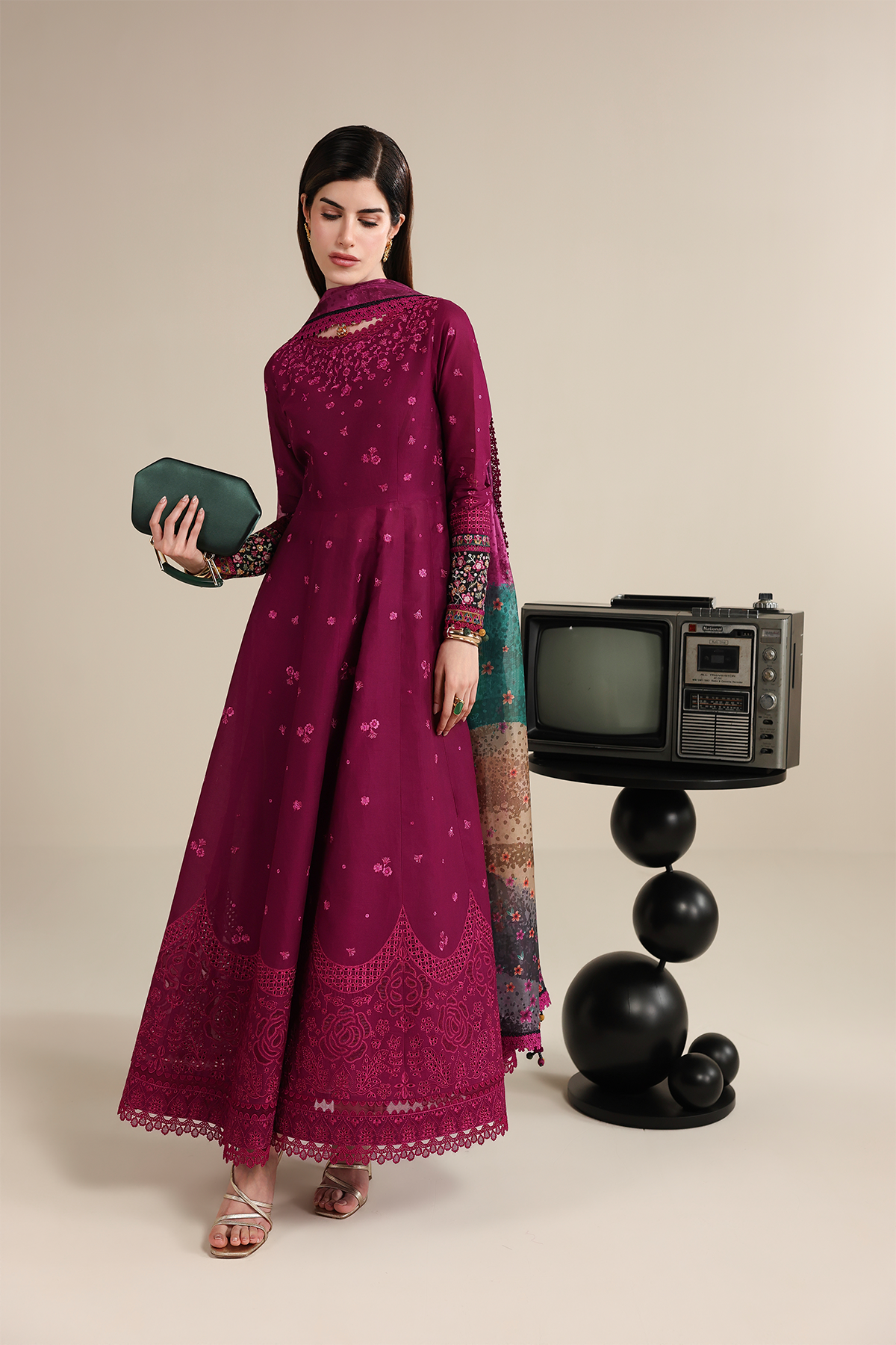 EMBROIDERED LAWN IL26-D02 JZ-IL26-D02-1-S | 3 PIECES