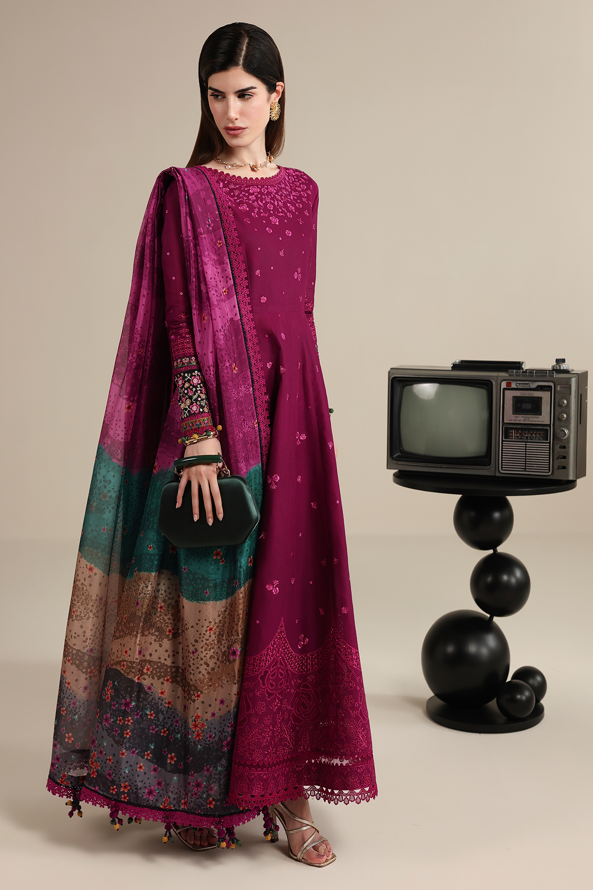 EMBROIDERED LAWN IL26-D02 JZ-IL26-D02-1-S | 3 PIECES