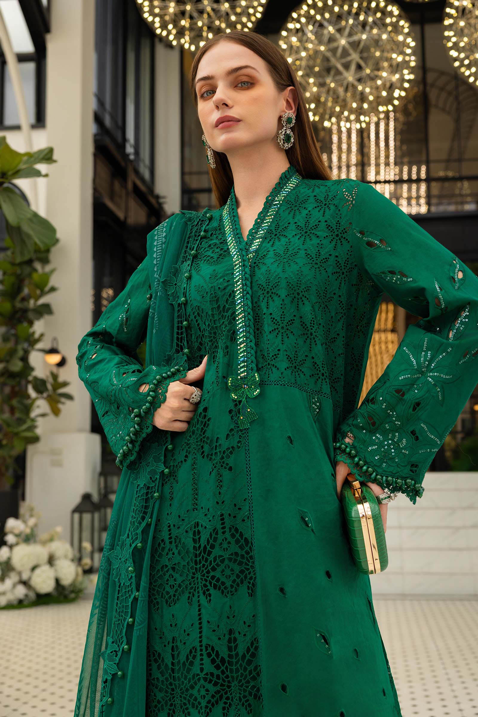 3 Piece Unstitched Embroidered Jacquard Lawn Suit (Copy)