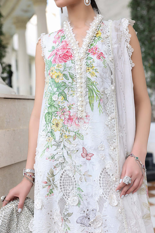 3 Piece Uns3 Piece Uns3 Piece Unstitched Embroidered Jacquard Lawn Suit